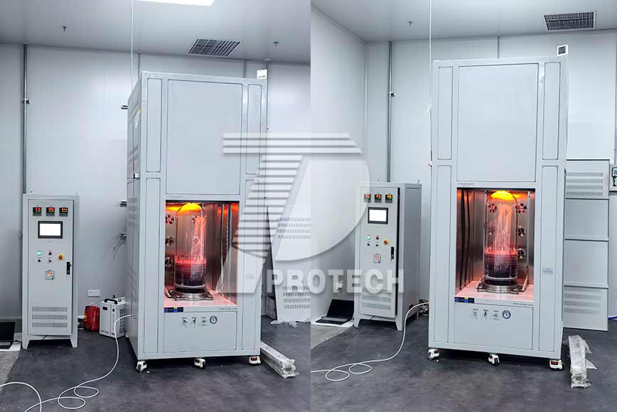 China XX superhard diamond material enterprise purchases tool brazing bell furnace